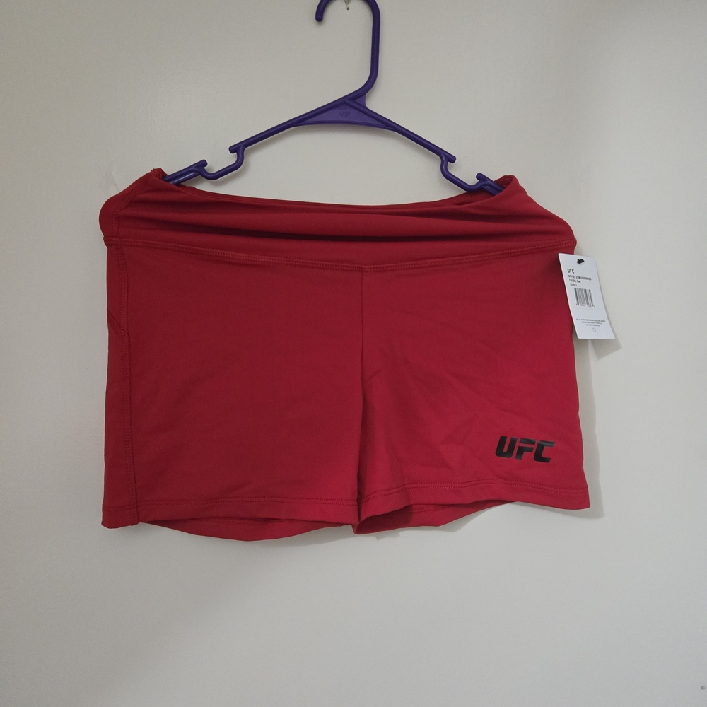 UFC Women's Vibrant Red Athletic Shorts